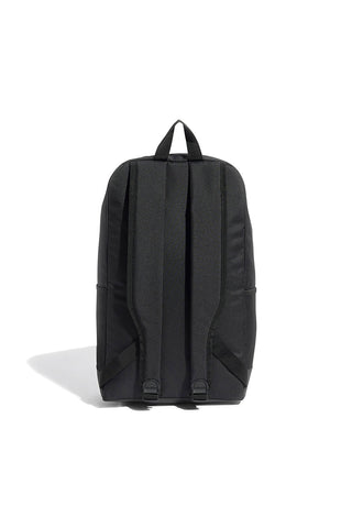 Črn nahrbtnik Adidas Linear Backpack z navpičnim potiskom