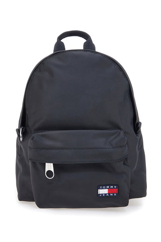 Črn nahrbtnik iz tkanine z logotipom Tommy Daily Backpack