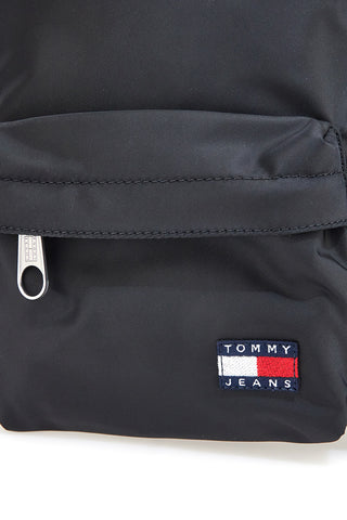 Črn nahrbtnik iz tkanine z logotipom Tommy Daily Backpack