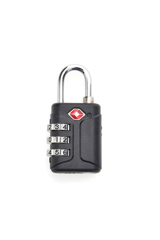 Črna TSA ključavnica z mehanskim zaklepom Wis tsa padlock