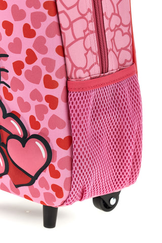 Zaino trolley rosa con cuori Hello kitty Trolley