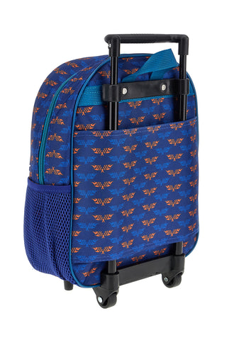 Zaino trolley blu con Hot Wheels Trolley