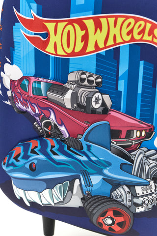 Zaino trolley blu con Hot Wheels Trolley