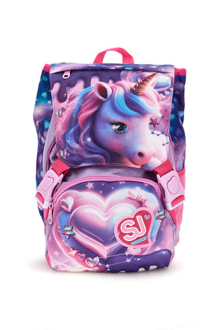 Zaino estensibile viola con unicorno galattico Seven Z/pixie unicorn