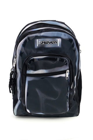 Zaino nero grigio effetto marmo con Freethink Seven Freethink