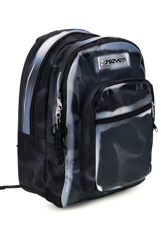 Zaino nero grigio effetto marmo con Freethink Seven Freethink